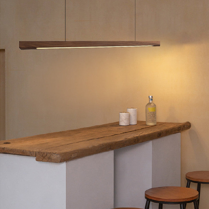 LINDÖ Wood Dimmable Linear Pendant Light | 3CARATS