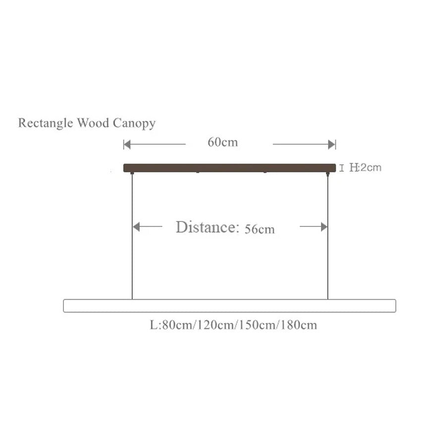 LINDÖ Wood Dimmable Linear Pendant Light | 3CARATS