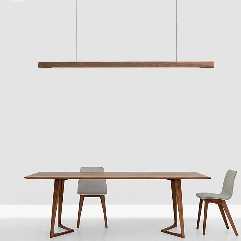 LINDÖ Wood Dimmable Linear Pendant Light | 3CARATS