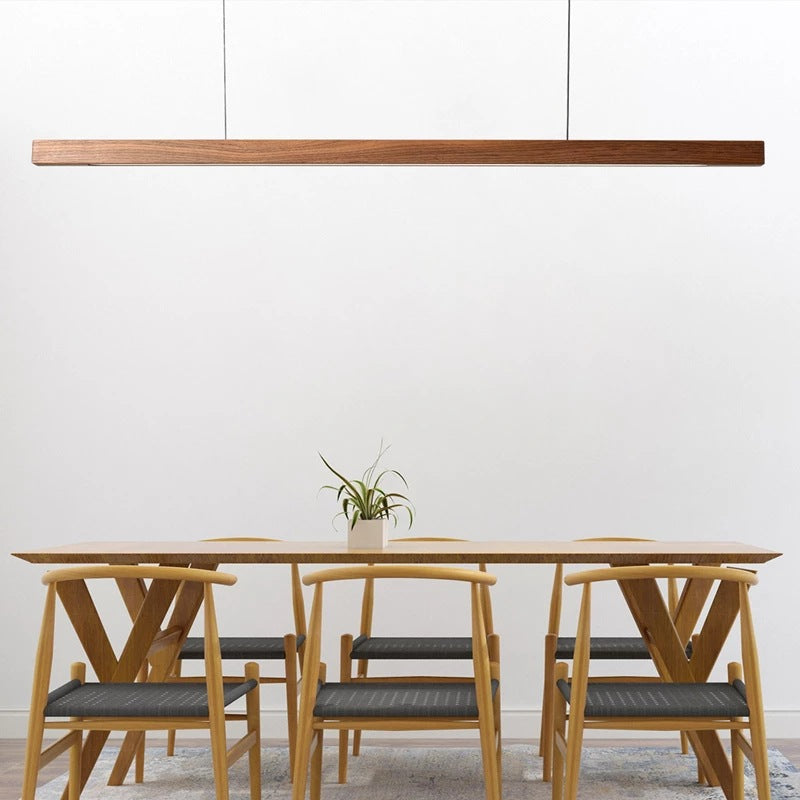 LINDÖ Wood Dimmable Linear Pendant Light | 3CARATS