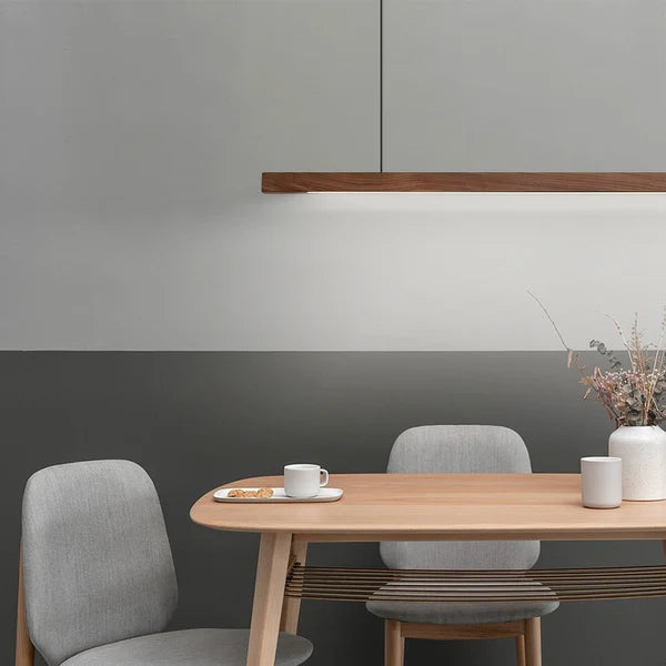 LINDÖ Wood Dimmable Linear Pendant Light | 3CARATS