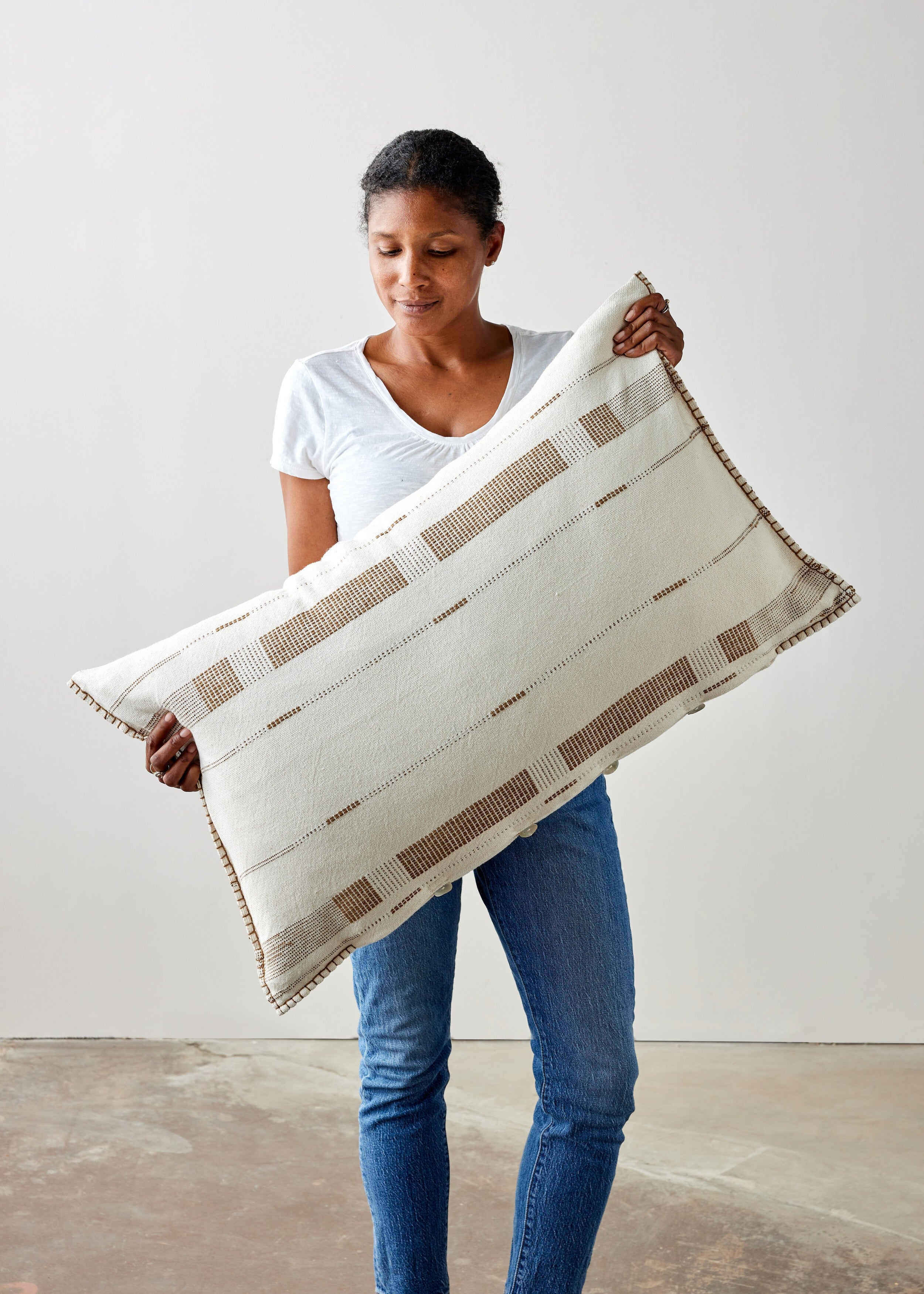 Fulcrum Patina Oversized Cotton Lumbar Pillow