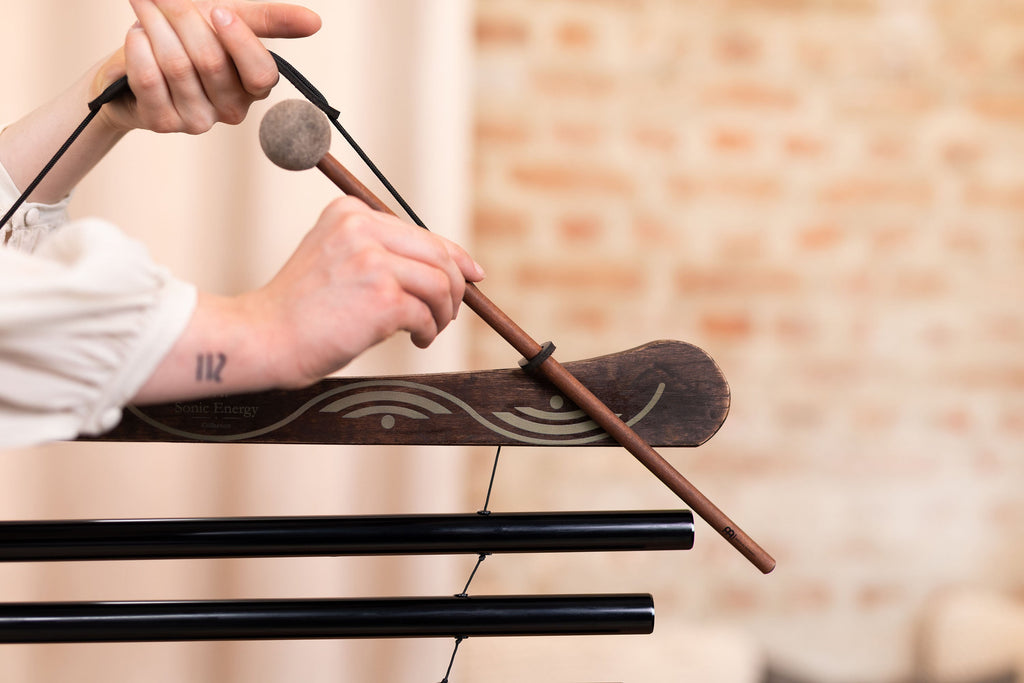 38" Meditation Flow Chime, 432 Hz, 10 Notes, C Minor, Black