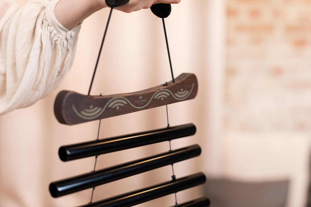 38" Meditation Flow Chime, 432 Hz, 10 Notes, C Minor, Black