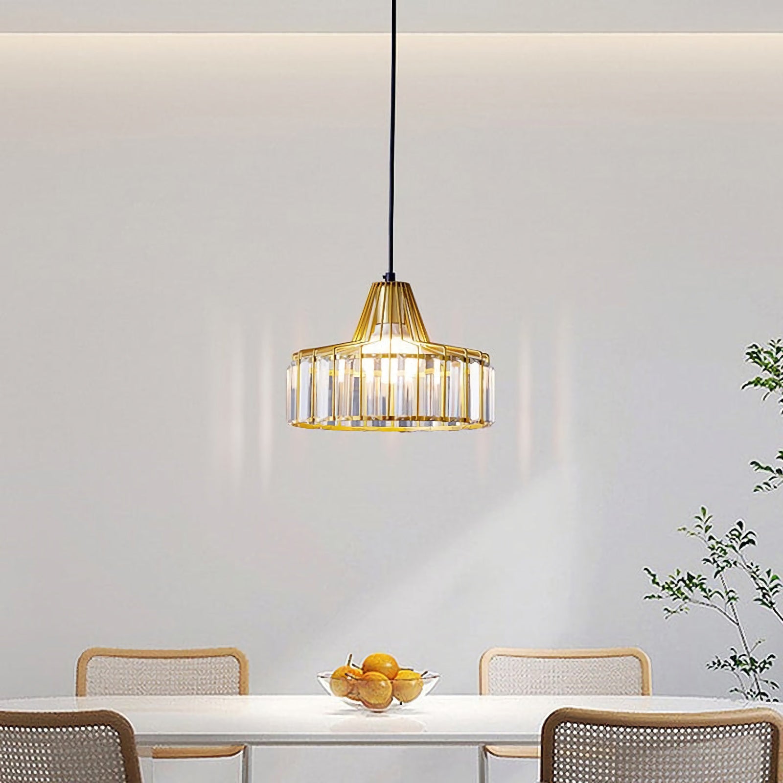 Modern Iron Art Glass Pendant Lamp