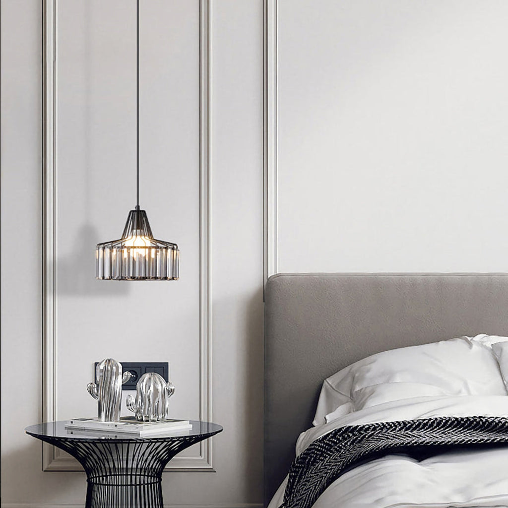 Modern Iron Art Glass Pendant Lamp