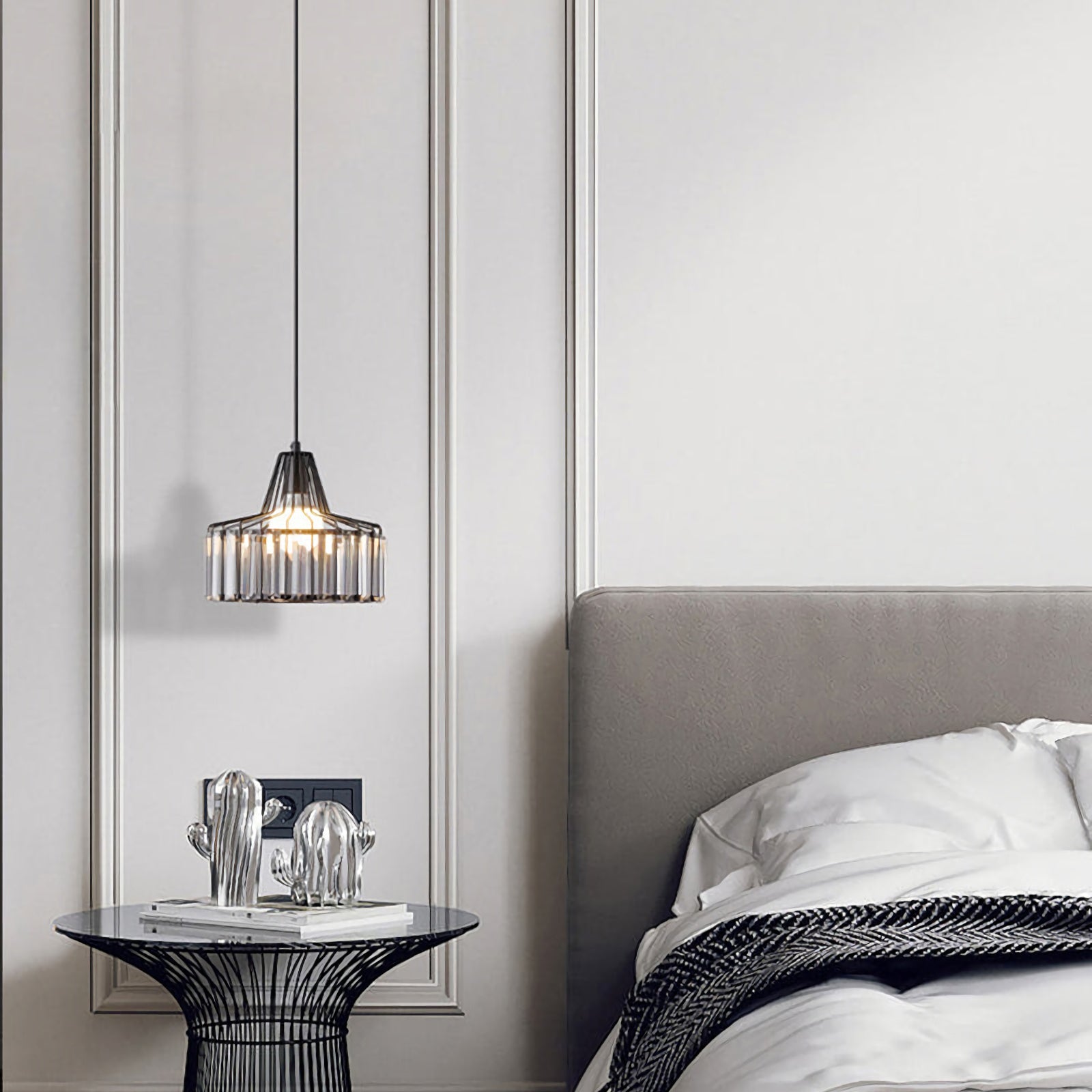 Modern Iron Art Glass Pendant Lamp