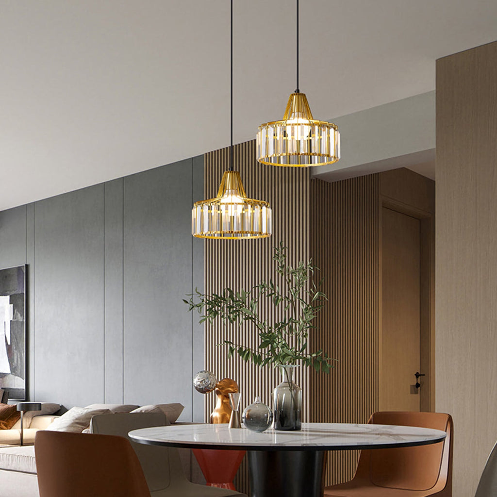 Modern Iron Art Glass Pendant Lamp