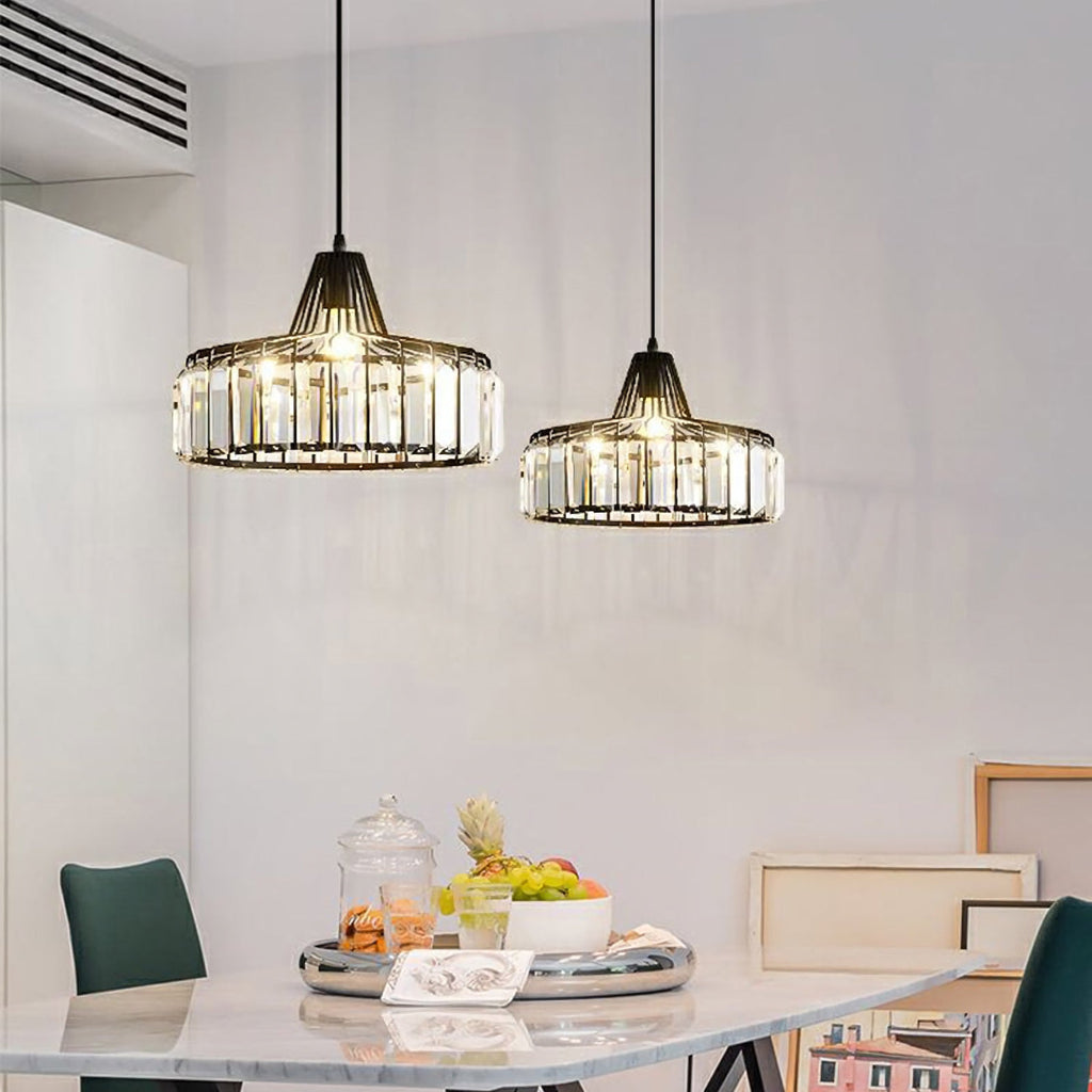 Modern Iron Art Glass Pendant Lamp