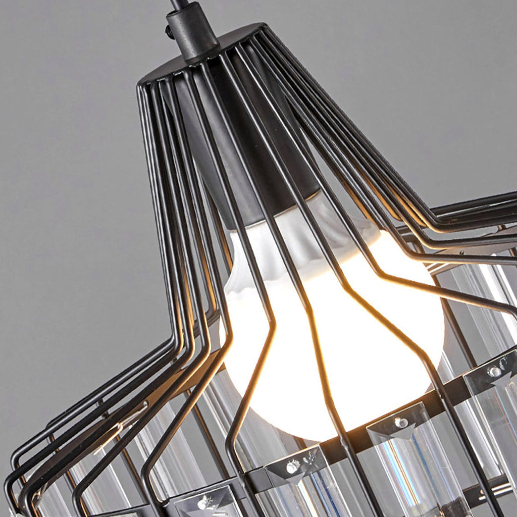 Modern Iron Art Glass Pendant Lamp