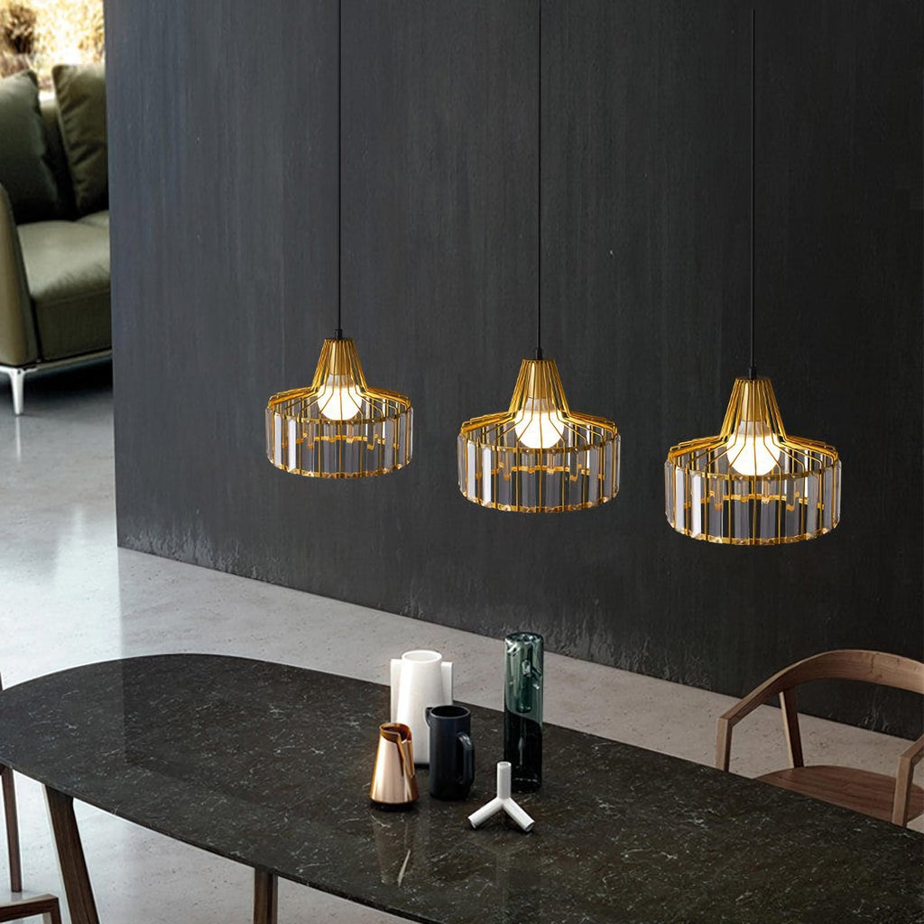Modern Iron Art Glass Pendant Lamp