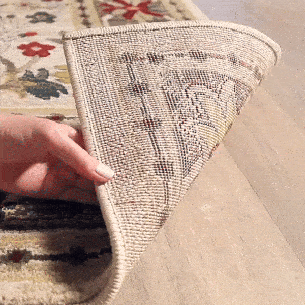 Neola White/Brown Oushak Rug