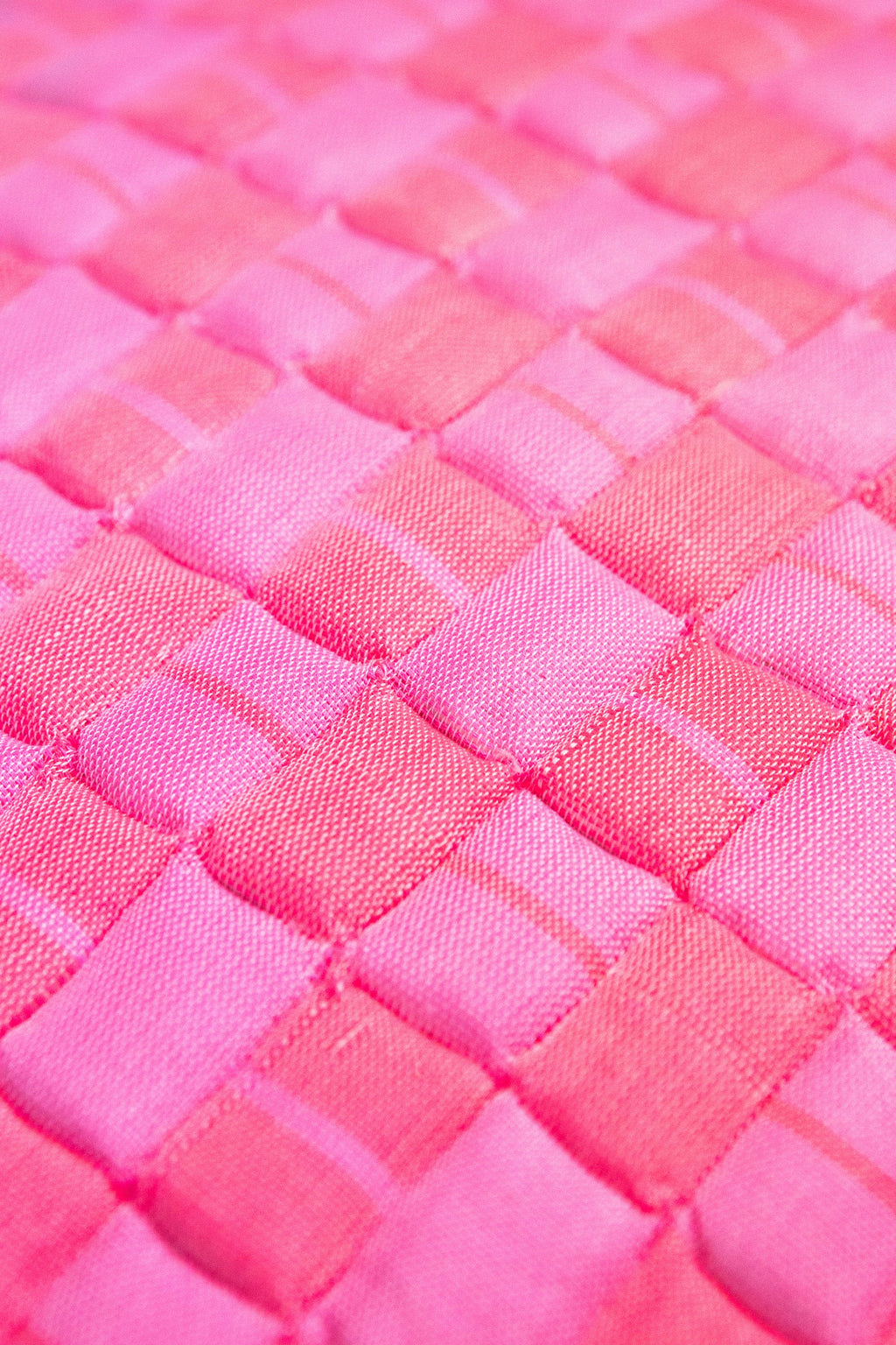 Sujani Quilted Pillow - Neon Pink