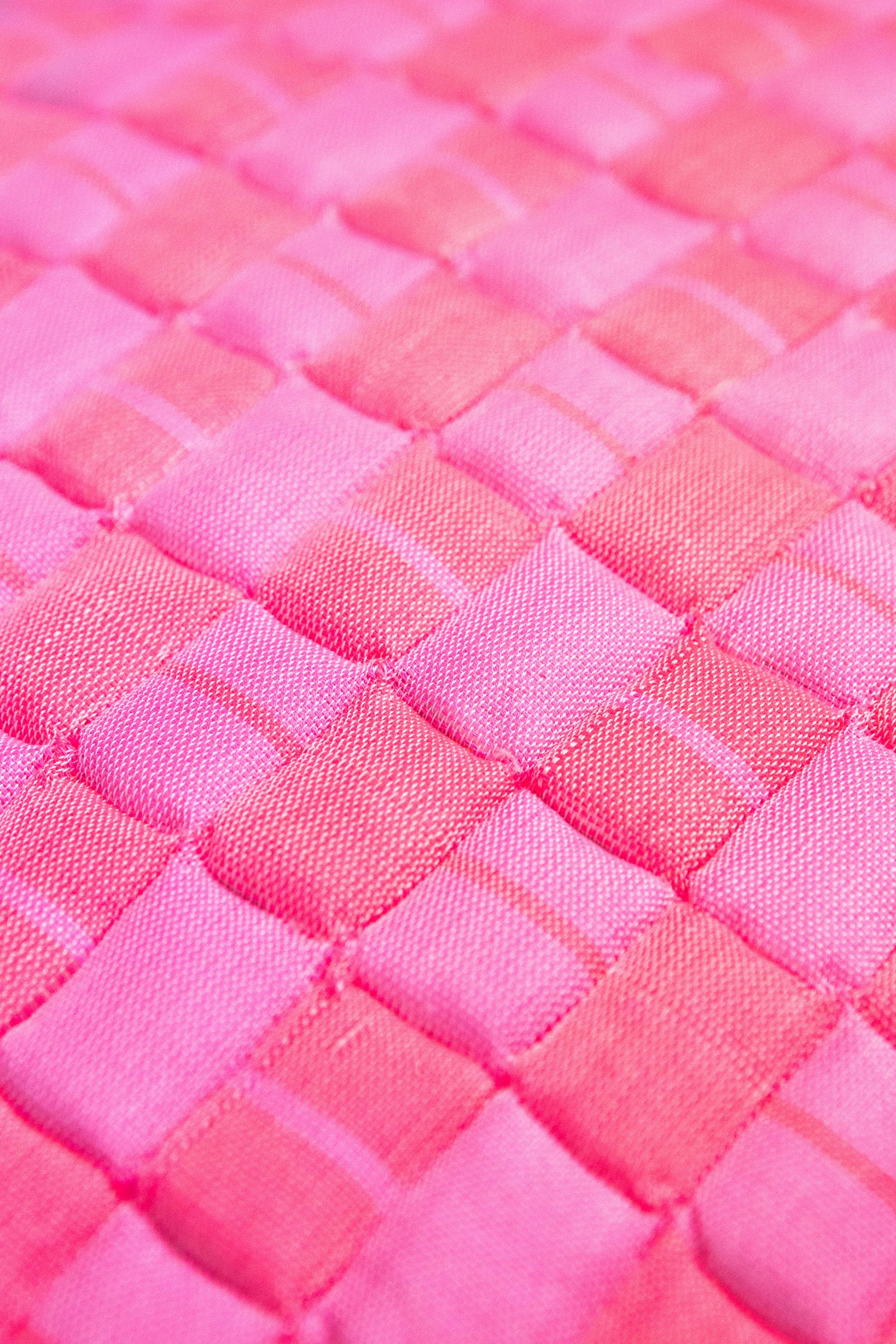 Sujani Quilted Pillow - Neon Pink