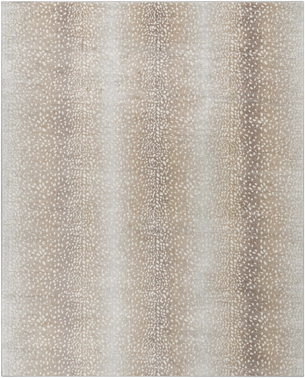 Pointblank Tan Leopard Print Rug