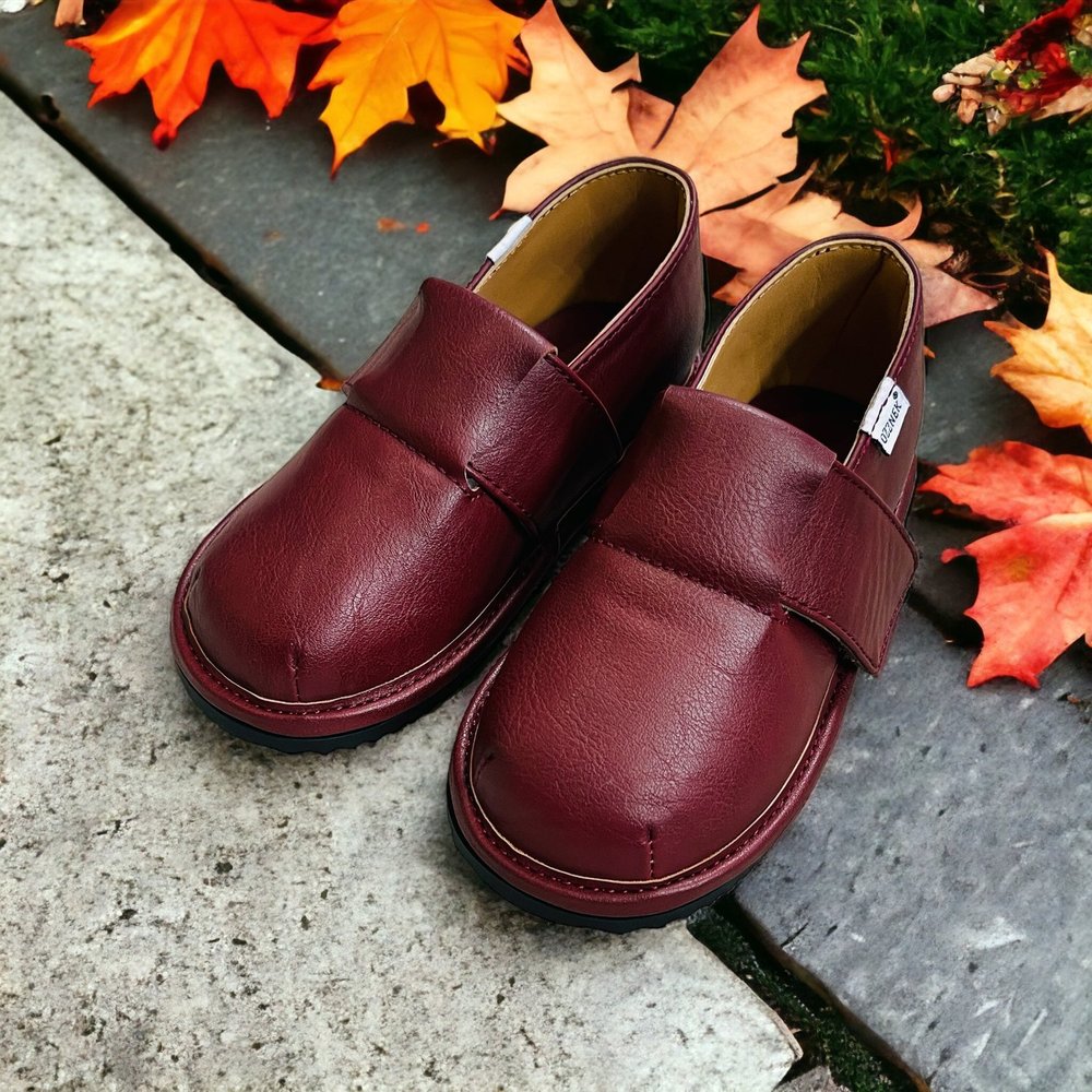 Toddler Slip-On Shoes | Velcro Closure Dress Shoe for Kids