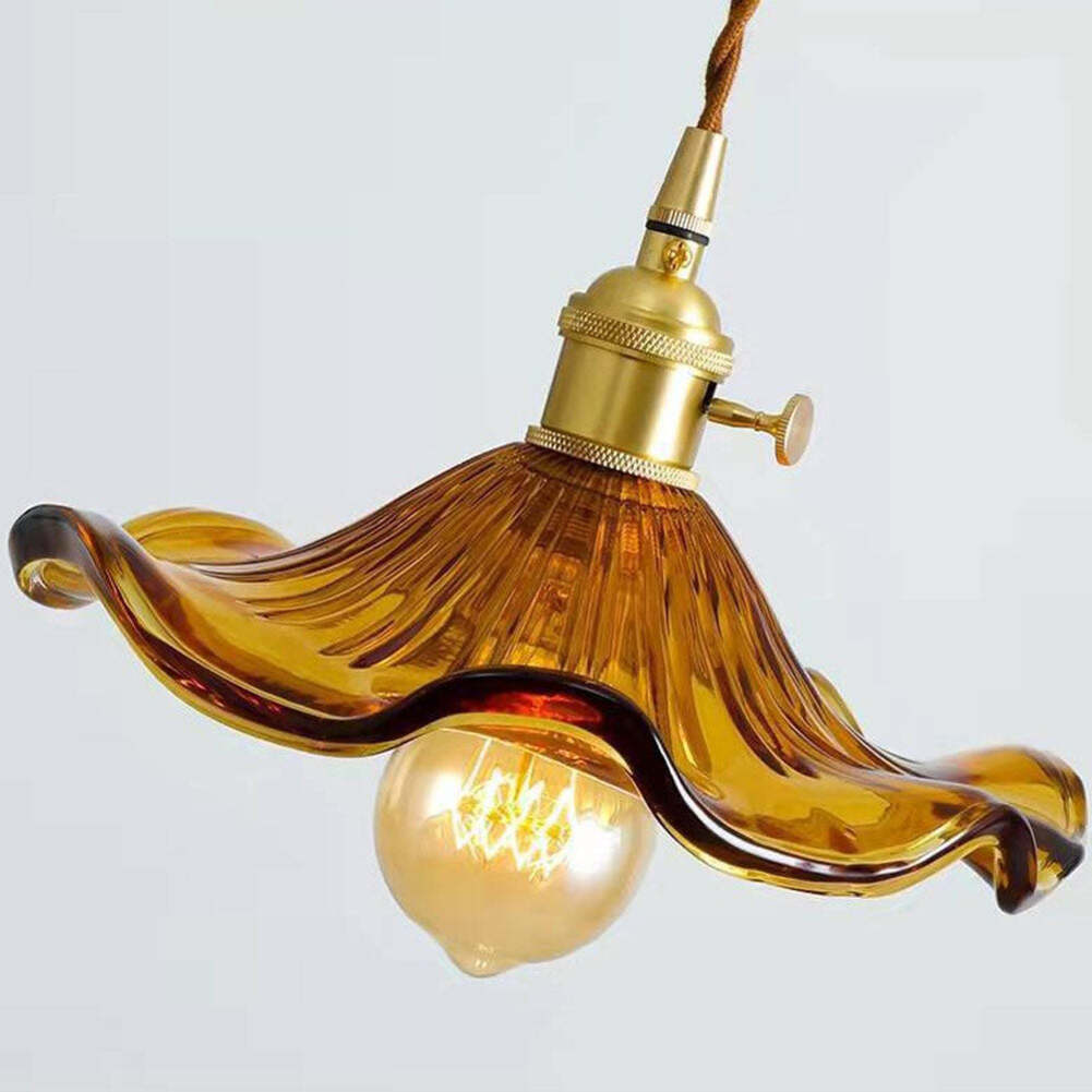 Retro Flower Glass Pendant Light | 3CARATS