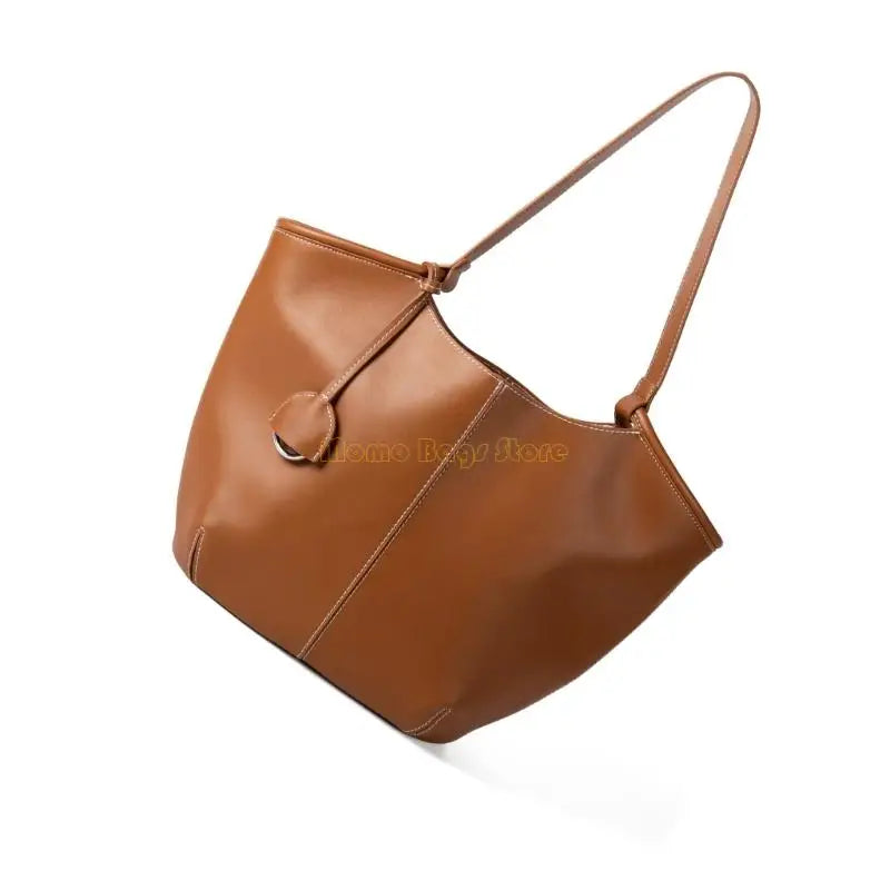 X90D Elegant PU Leather Underarm Bag Casual Handbag Professional Shoulder Purse