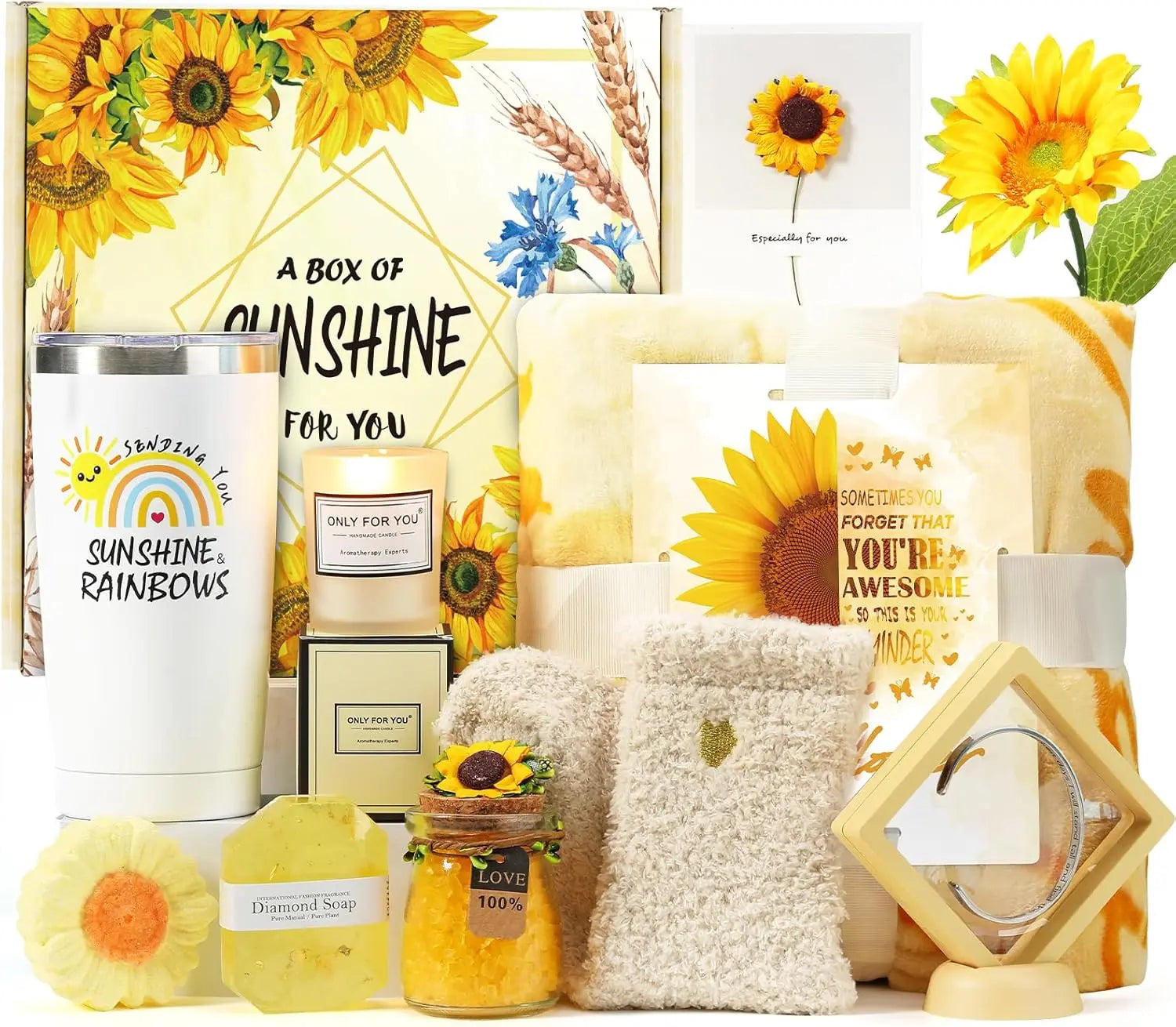 Sunshine Love and Hugs Spa Gift Basket