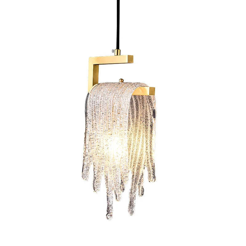 Elegant Postmodern Copper Chandelier - Ideal for Creative Bedroom, Bedside, Corridor, and Restaurant Lighting