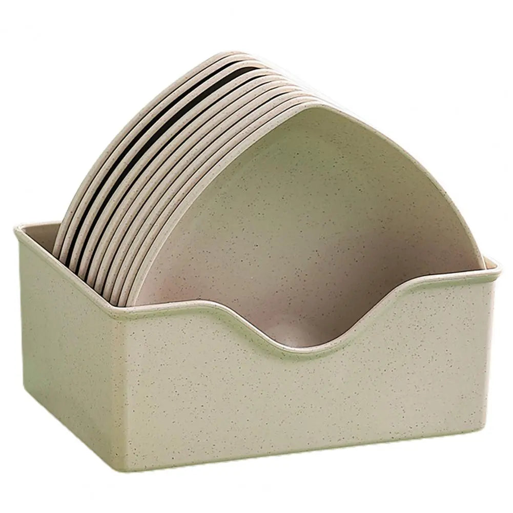 Heart Shaped Snack Plates Set