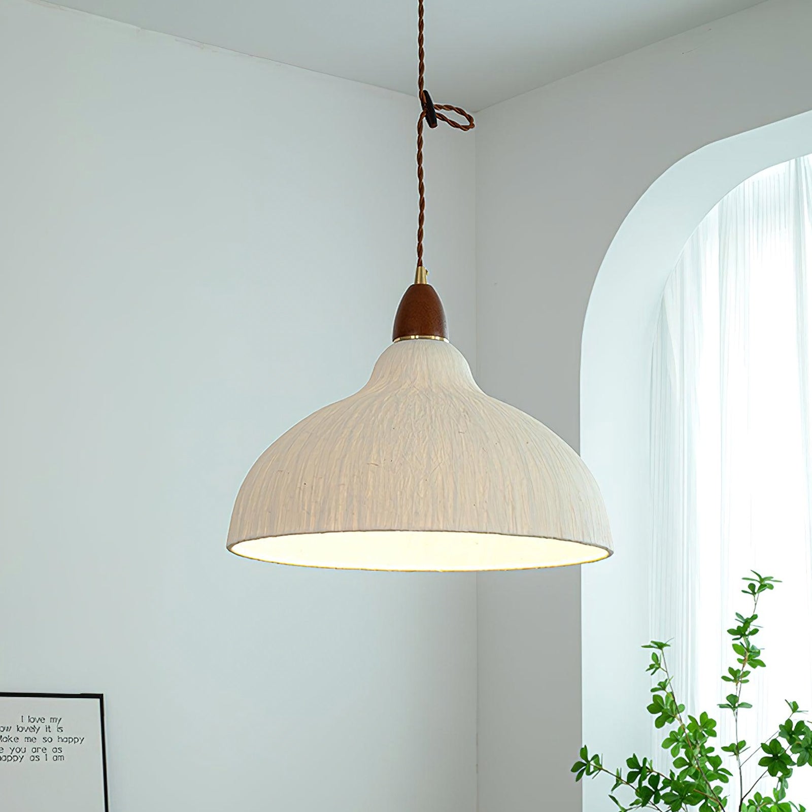 Soren Rice Paper Pendant Light