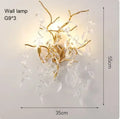 DecorBites™ Golden Branch Ceiling Chandelier with LED Crystal Lights