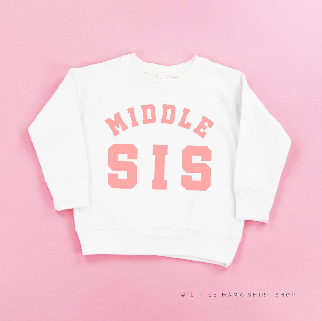 Varsity 'Sis' Sibling Tees - (Choose Your Role) - Child Sweater