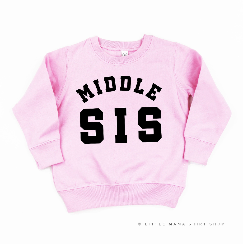 Varsity 'Sis' Sibling Tees - (Choose Your Role) - Child Sweater