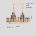 DecorBites™ Dimmable Crystal Chandelier Lighting for Living Room