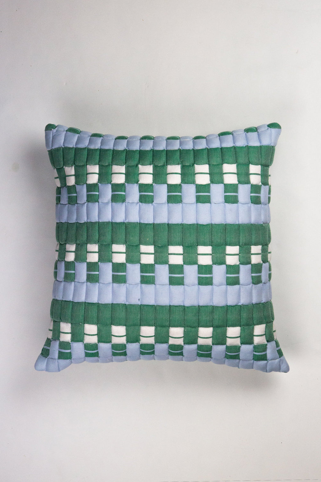 Sujani Quilted Pillow - Blue & Green