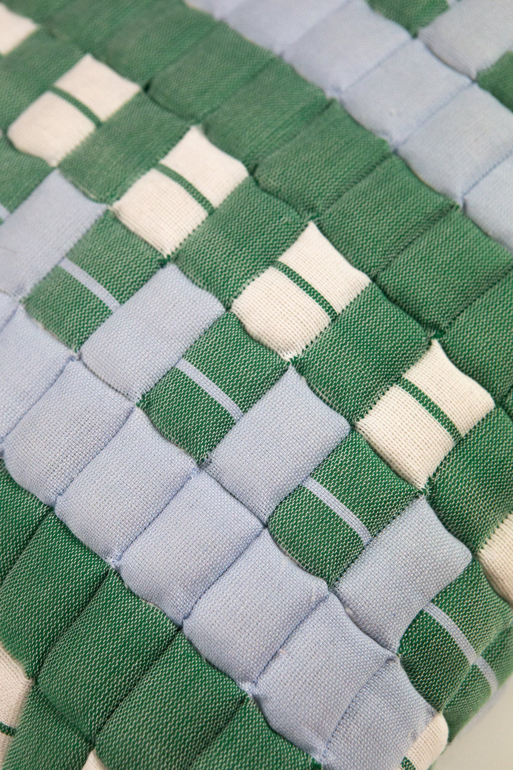 Sujani Quilted Pillow - Blue & Green