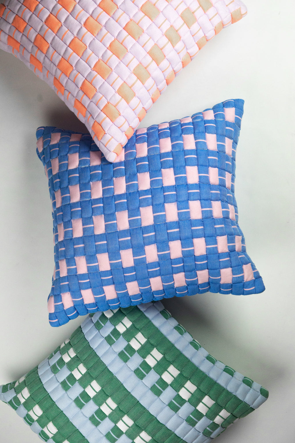 Sujani Quilted Pillow - Blue & Green