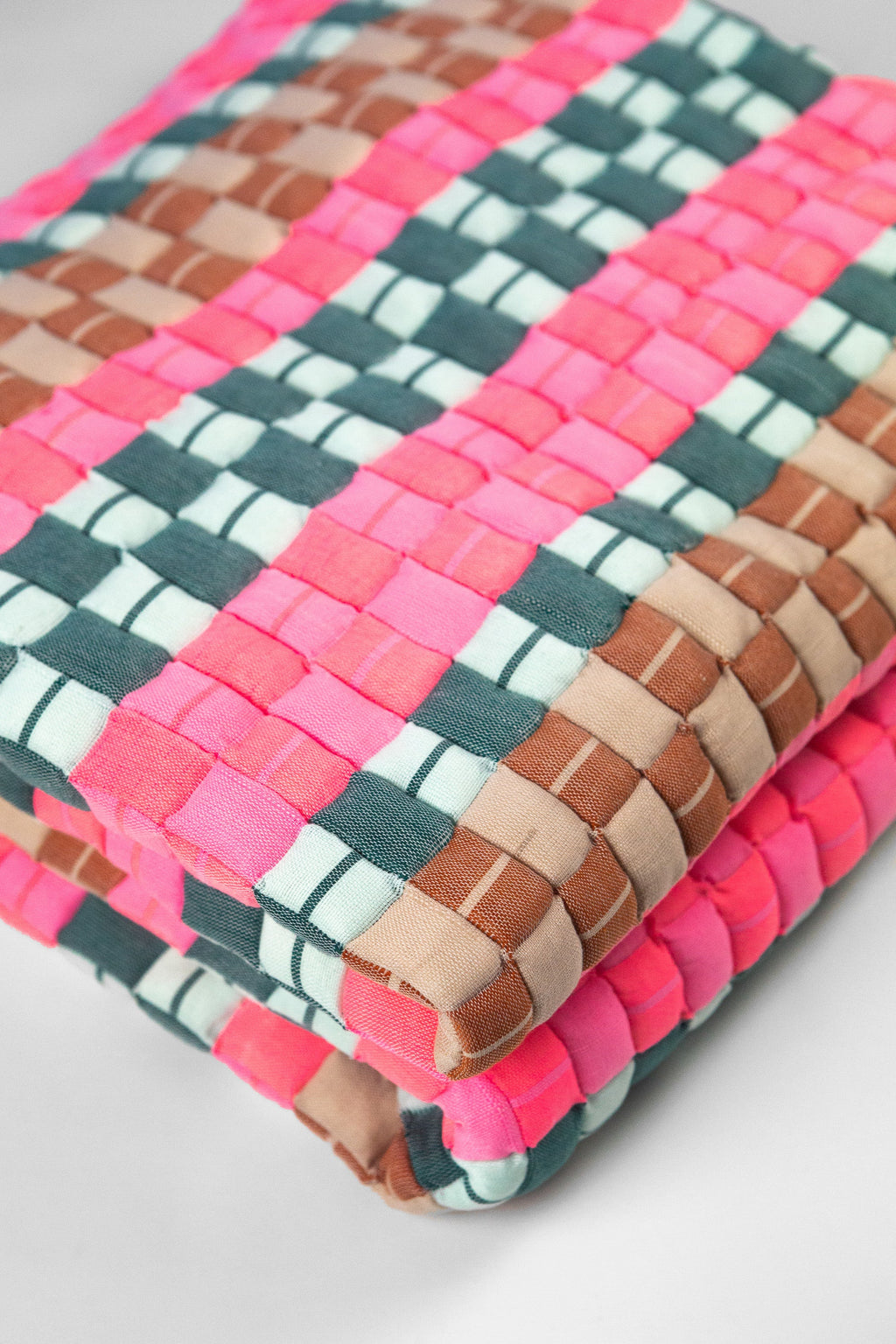 Quilted Sujani Throw Blanket - Multi