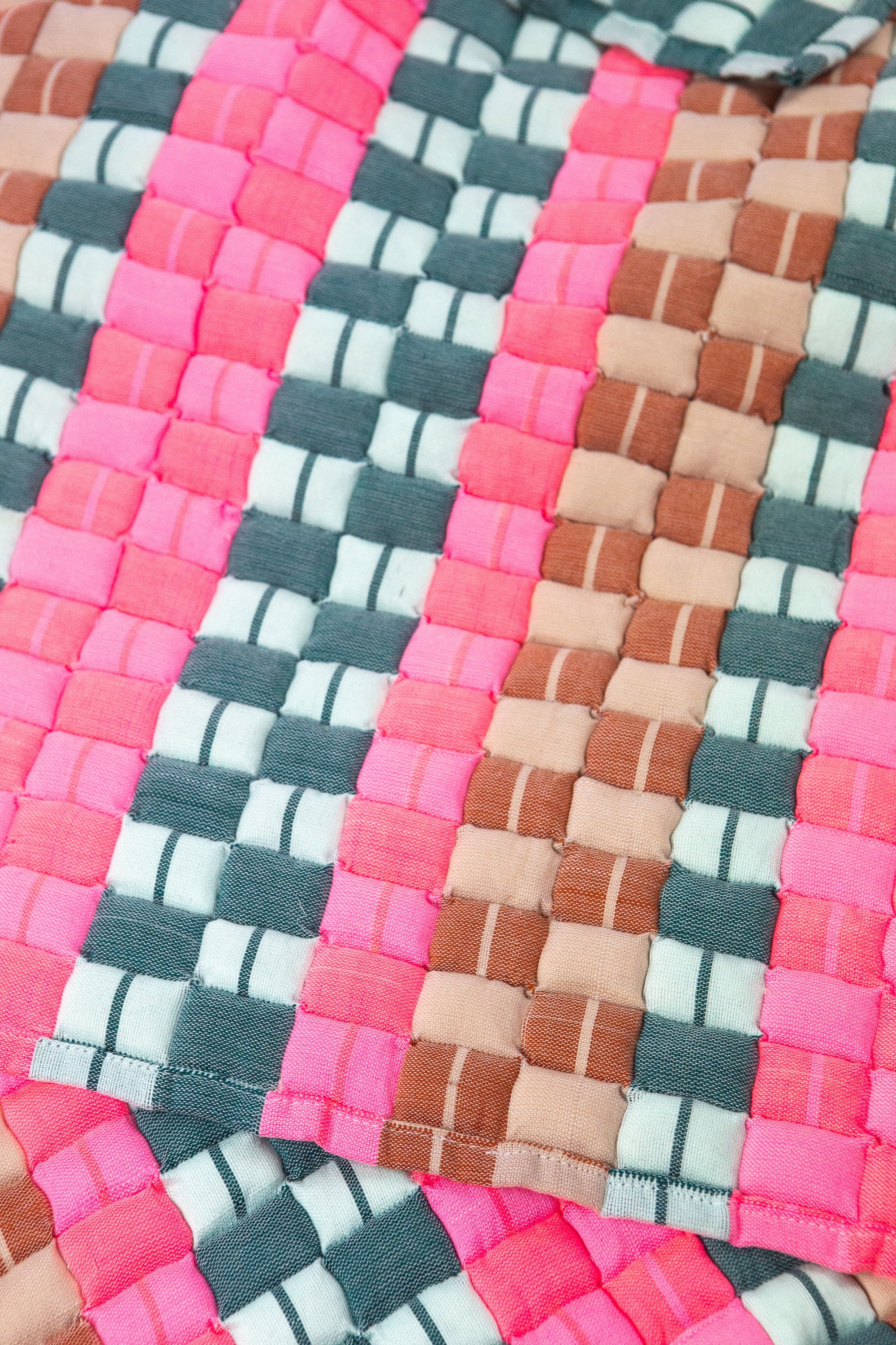 Quilted Sujani Throw Blanket - Multi