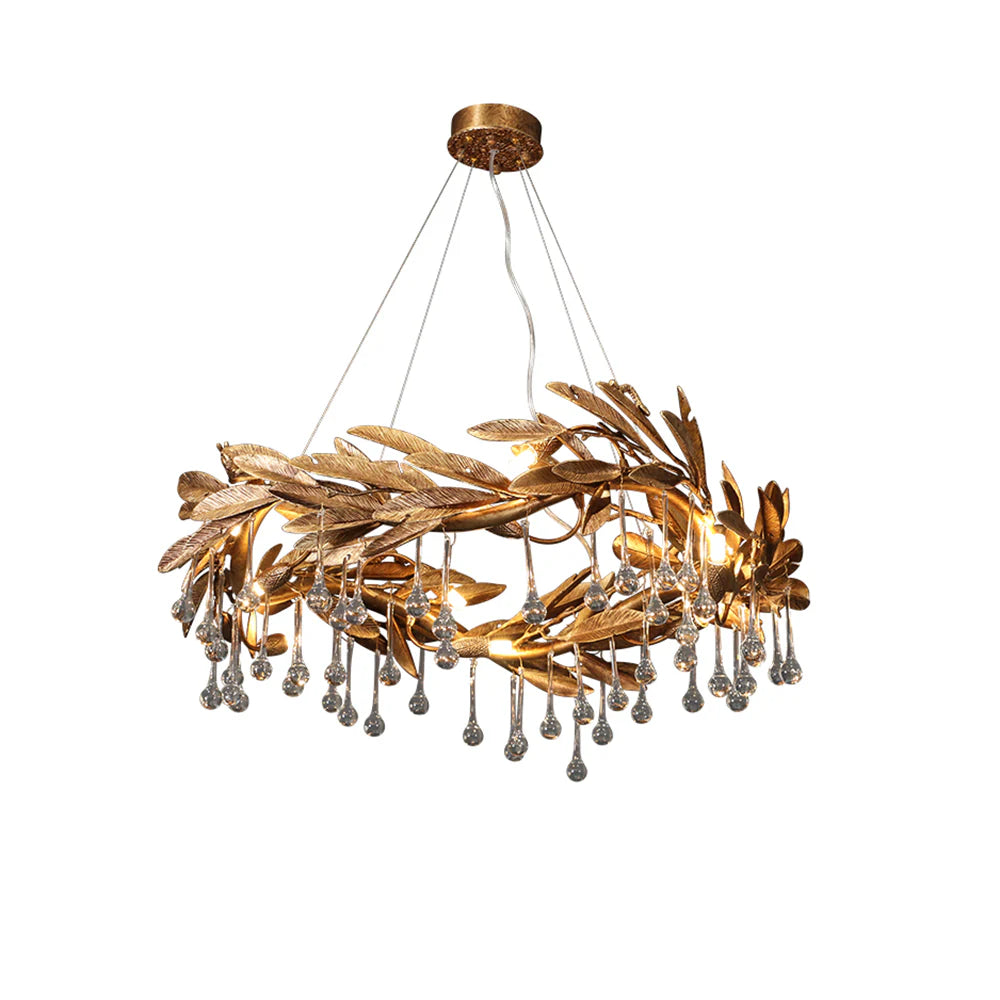 Teardrop Crystal Blade Chandelier