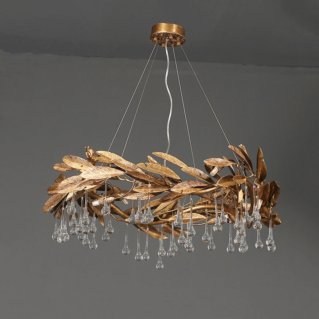 Teardrop Crystal Blade Chandelier