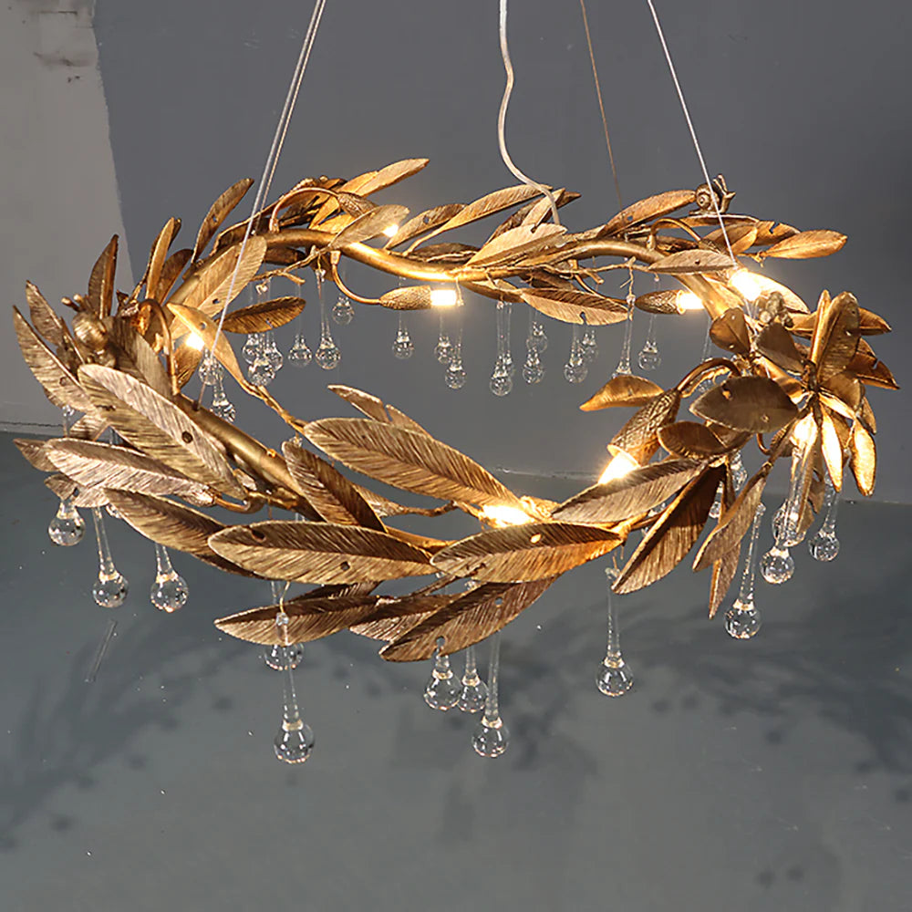 Teardrop Crystal Blade Chandelier