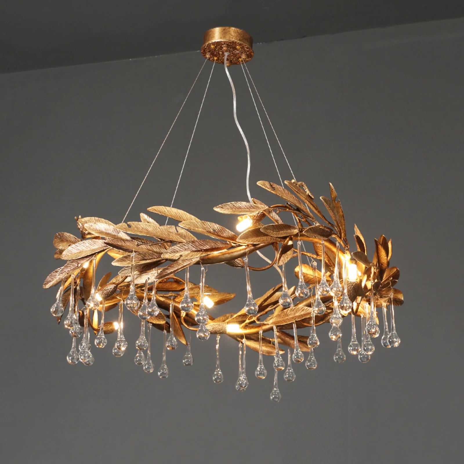 Teardrop Crystal Blade Chandelier