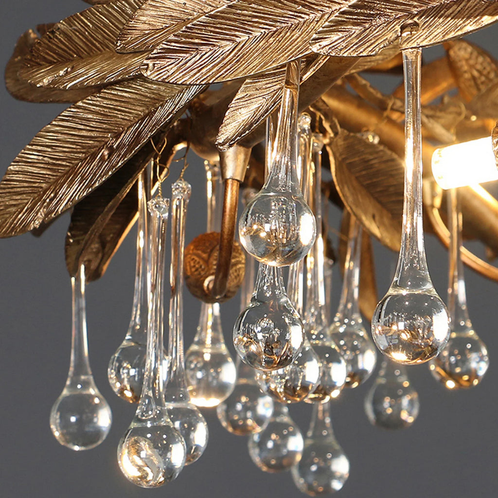 Teardrop Crystal Blade Chandelier
