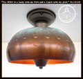Copper Farmhouse Ceiling Light