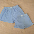 Wild + Rae Blue Gingham Shorts