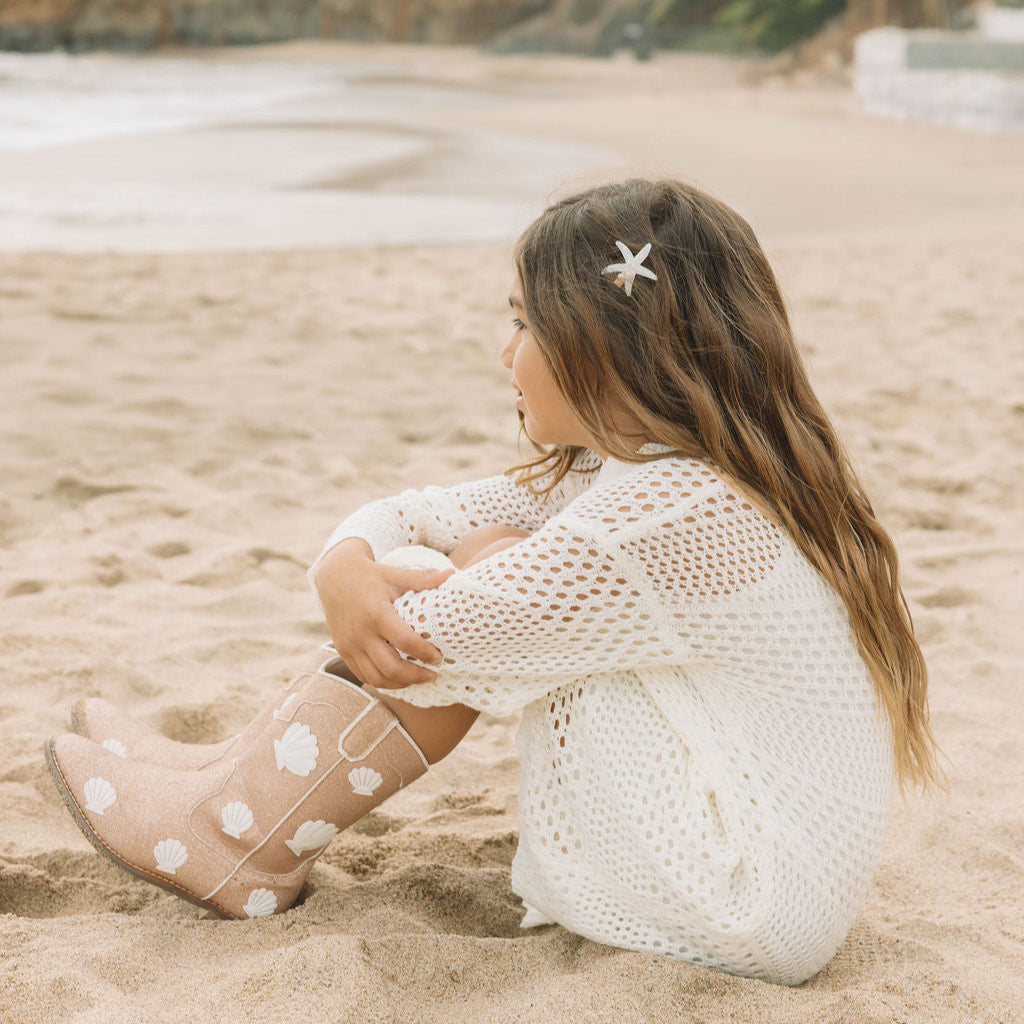 Shelly Knit Beach Coverup