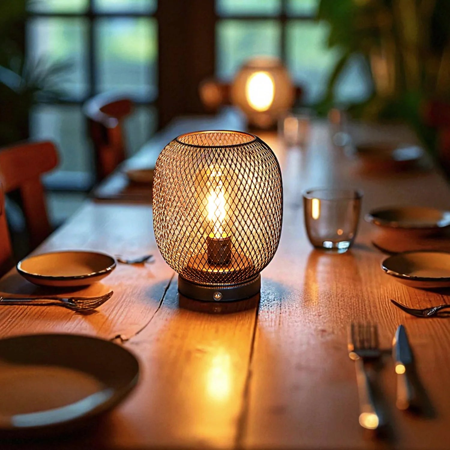 7"H Touch Adjustable Table Lamp(Metal Base, Bronze Round)