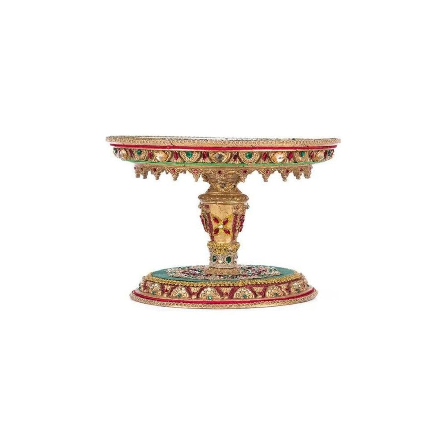 11" Christmas Castle Cake Plate