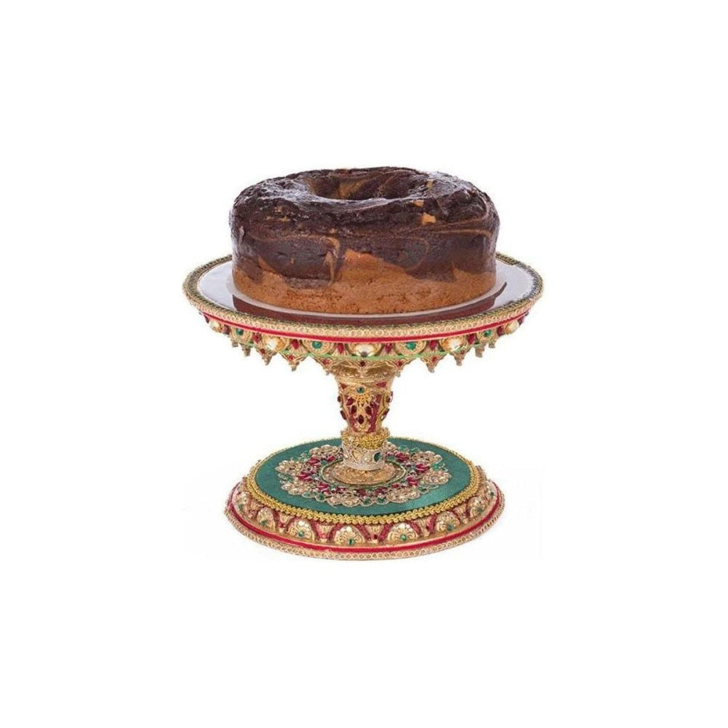 11" Christmas Castle Cake Plate