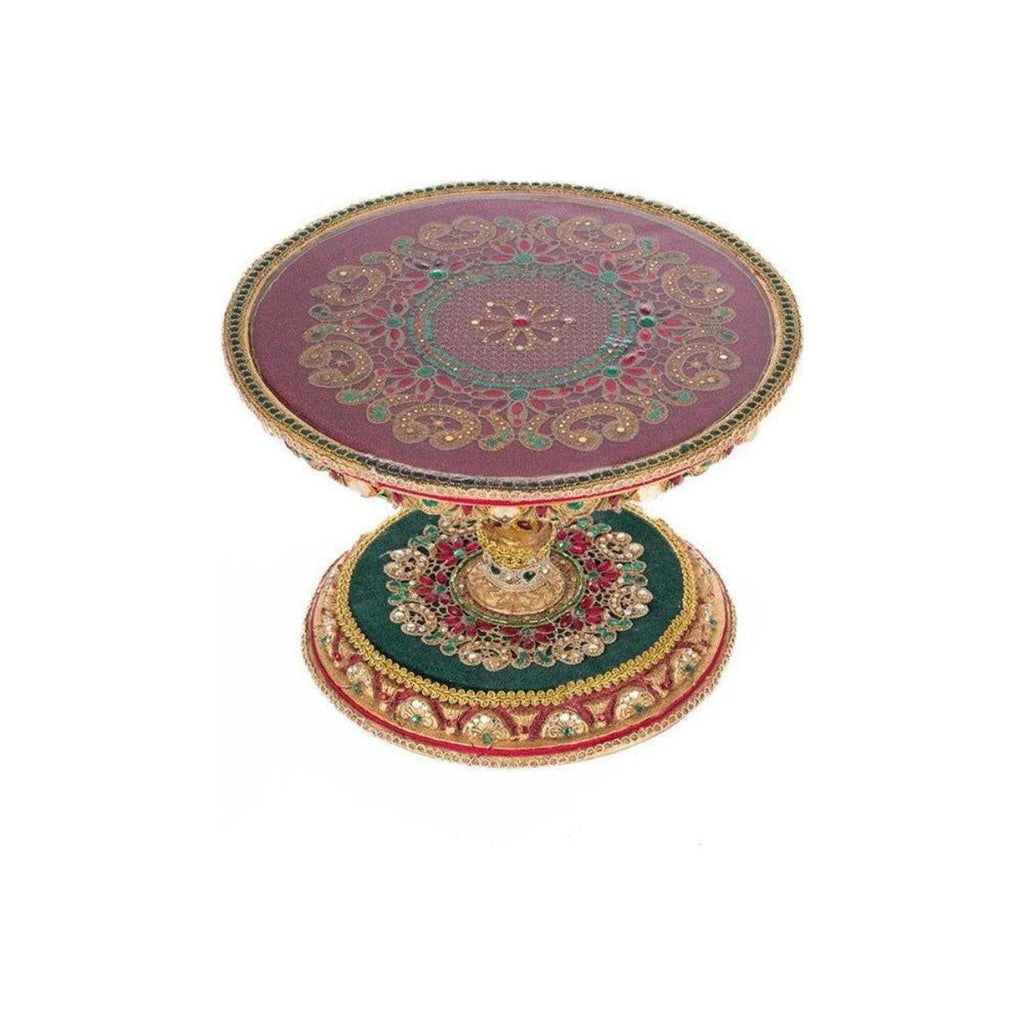 11" Christmas Castle Cake Plate