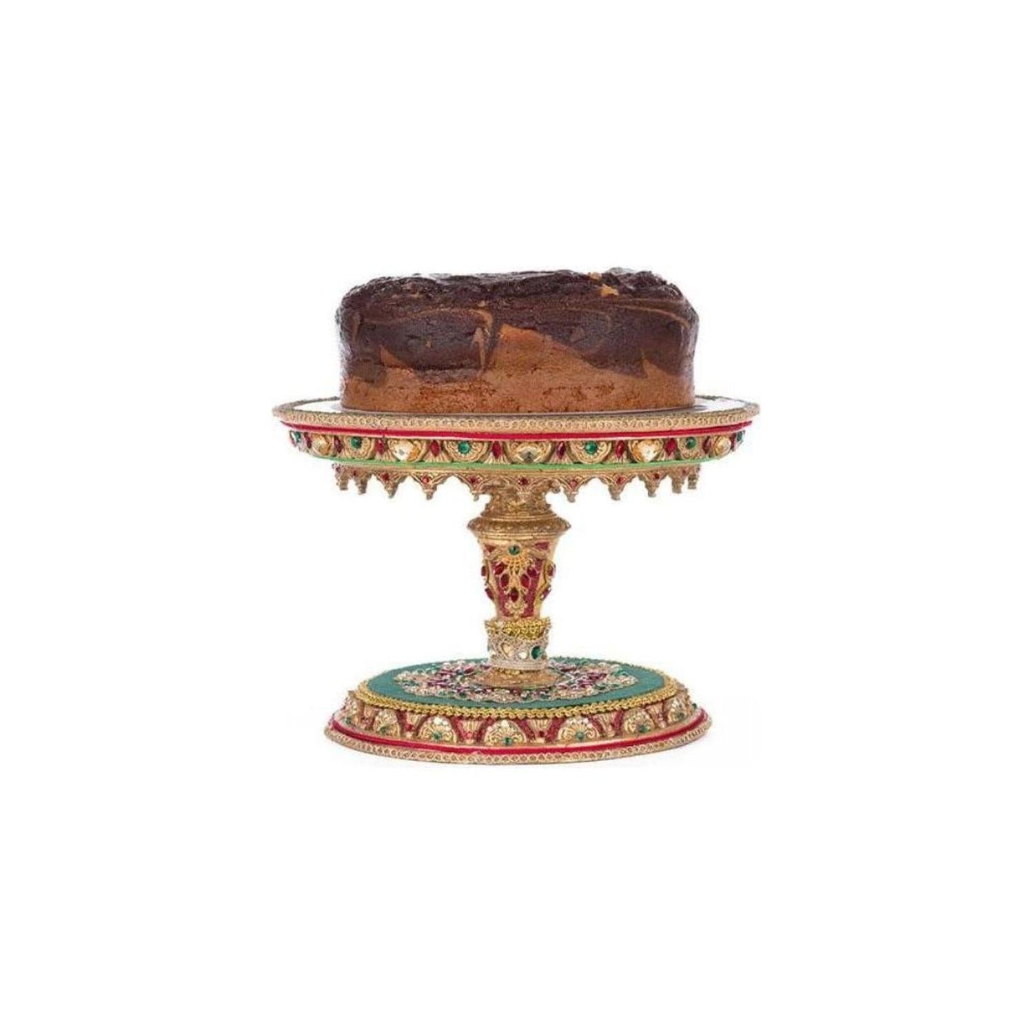 11" Christmas Castle Cake Plate