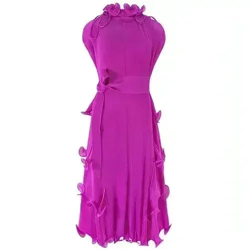 A1. Autumn Short Sleeve Pleated Design Affordable Luxury Fashion