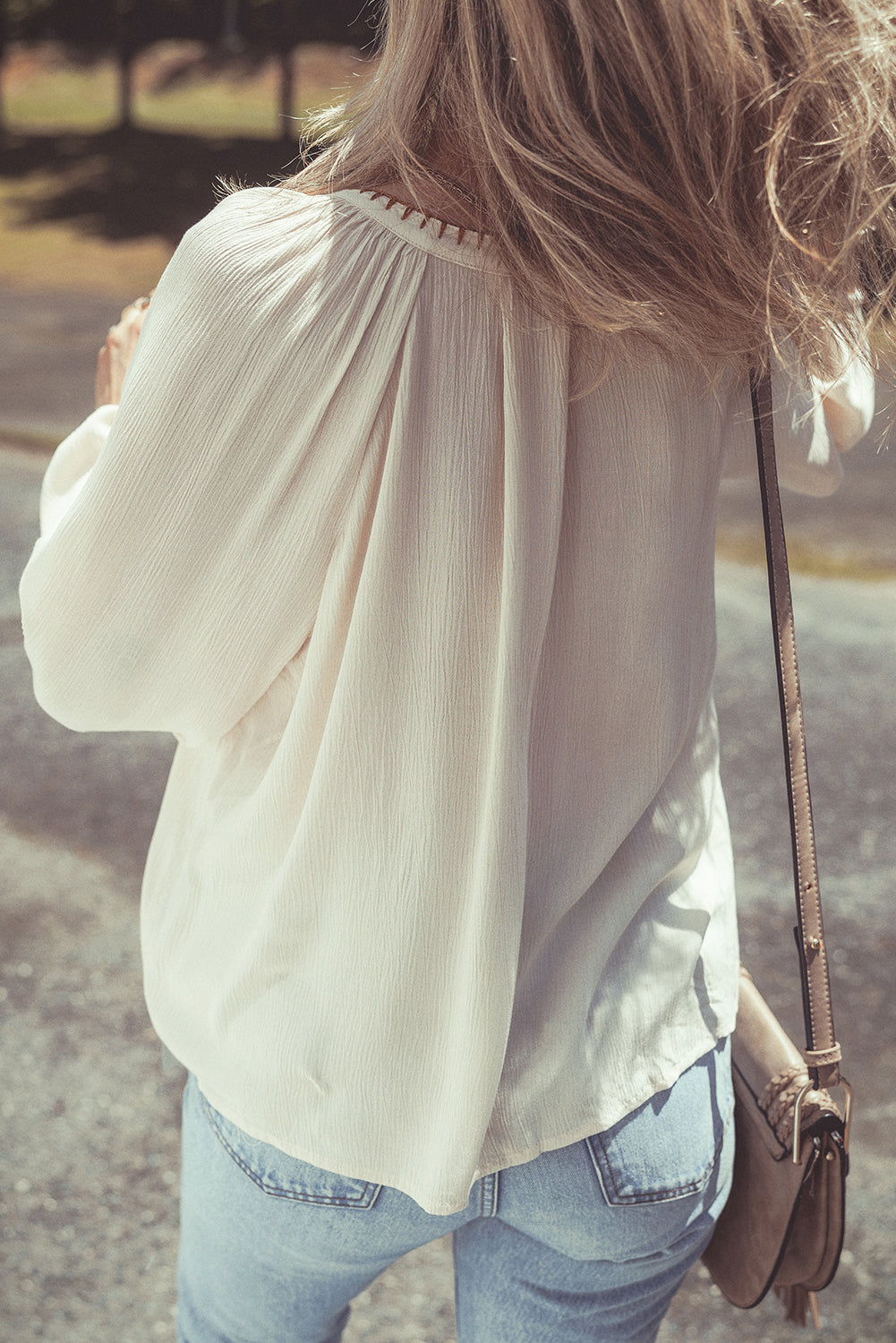June Puff Sleeve Loose Shirt